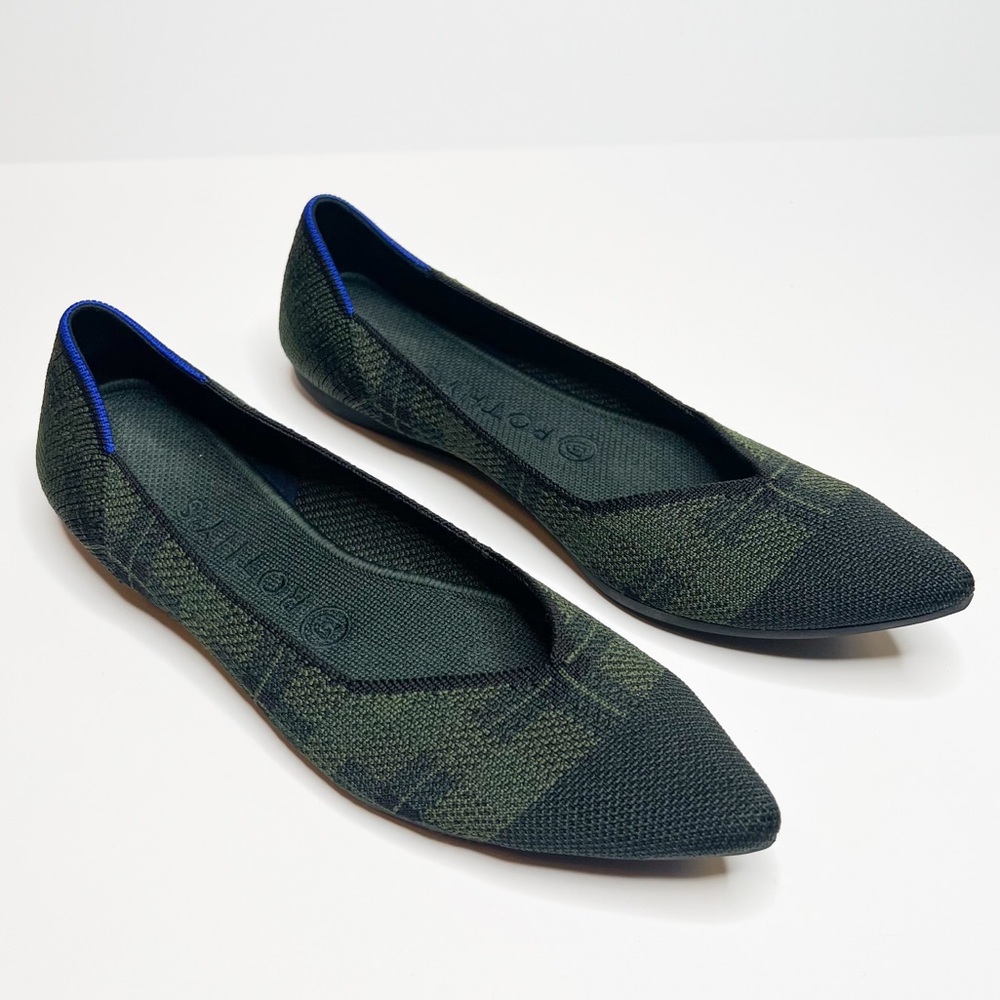 ROTHY’S The Point Racer Green Check